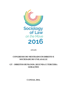 direitos humanos - Sociology of Law