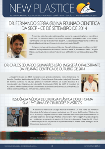 ano 5 - setembro de 2014 - Sociedade Brasileira de Cirurgia Plástica