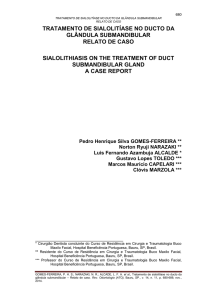 tratamento de sialolitíase no ducto da glândula submandibular