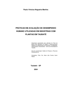 práticas em avaliação de desempenho humano