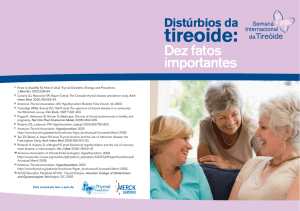 Distúrbios da tireoide - International Thyroid Awareness Week 2012