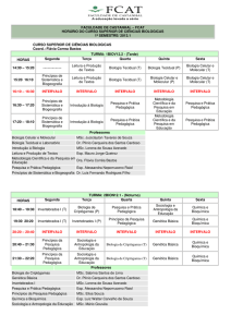 faculdade de castanhal – fcat horário do curso superior de ciências