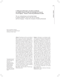 A utilização da fitoterapia e de plantas medicinais em unidades