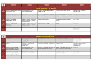 Ensino Fundamental II 6º ano M Ensino Fundamental II 6º ano T