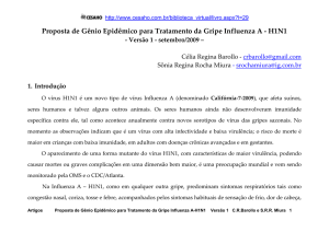 Proposta de Gênio Epidêmico para Tratamento da Gripe