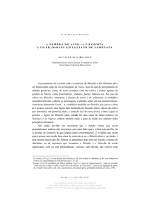 a filosofia e os filósofos em Luciano de Samósata • Jacyntho José Lins