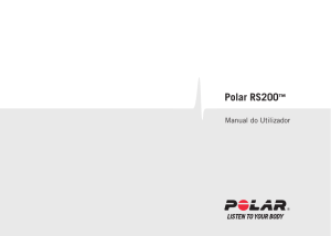 Polar RS200 Manual do utilizador
