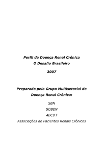 Perfil da Doença Renal Crônica 2007