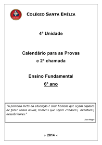 6 ANO OKK - Colégio Santa Emília