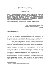 (Re) construindo a significação Uma abordagem construcional na