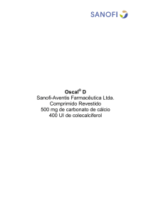 Oscal D Sanofi-Aventis Farmacêutica Ltda. Comprimido