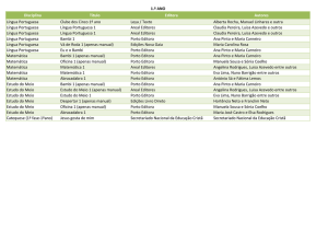 Disciplina Título Editora Autores Língua Portuguesa Clube dos