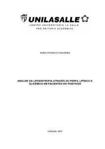 análise da lipodistrofia através do perfil lipídico e glicêmico em
