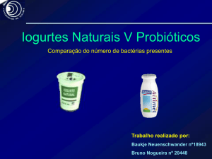 Iogurtes naturais V Probióticos