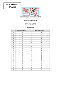 acesso ao 1º ano