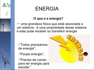 O que é a energia?