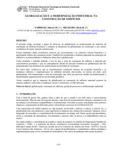 globalização e a modernização industrial na construção