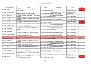 manuais_adotados_2014-15 Ano / Disciplina Título ISBN Autor(es