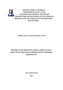 denervação simpática renal percutânea para