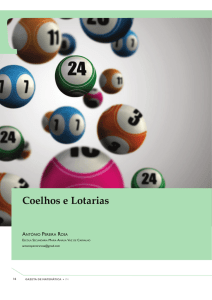 Coelhos e Lotarias - Gazeta de matemática