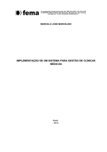 implementação de um sistema para gestão de clínicas médicas