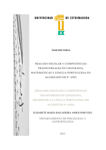 Fracaso escolar y competencias transversales en