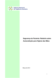 Segurança do Paciente: Relatório sobre Autoavaliação para