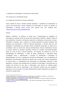a assist&ecirc;ncia de enfermagem no trauma buco-maxilo