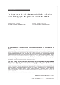 Da Seguridade Social à intersetorialidade: reflexões sobre