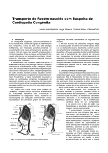 Transporte de RN com Cardiopatia ou suspeita