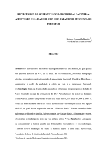 repercussões do acidente vascular cerebral na