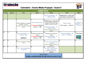 Calendário Acadêmico de Junho