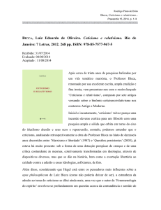 BICCA, Luiz Eduardo de Oliveira. Ceticismo e relativismo