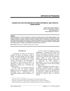 Banho no Leito na Unidade de Terapia Intensiva a Visão