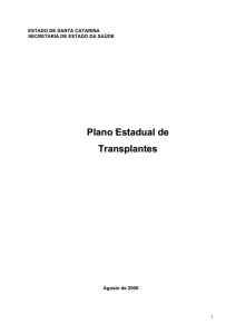 Plano Estadual de Transplantes