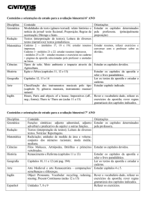 Conteúdos e orientações de estudo para a avaliação bimestral 6º