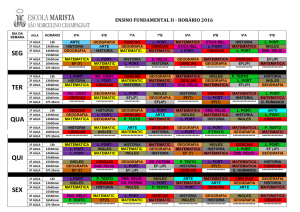 horário 2016 – ensino fundamental ii