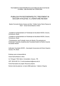 PUBALGIA PHYSIOTHERAPEUTIC TREATMENT IN SOCCER