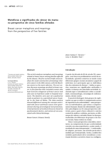 Metáforas e significados do câncer de mama na perspectiva de