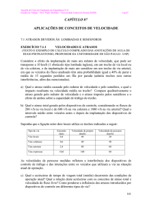 Cap.7 – Aplicações de conceitos de velocidade