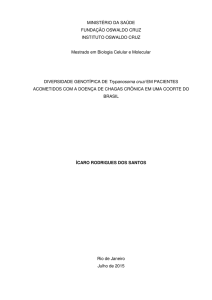 MINISTÉRIO DA SAÚDE FUNDAÇÃO OSWALDO CRUZ INSTITUTO