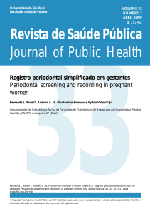 Revista de Saúde Pública Journal of Public Health