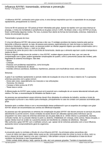 Influenza A/H1N1 - Associação dos Aposentados da Fundação CESP