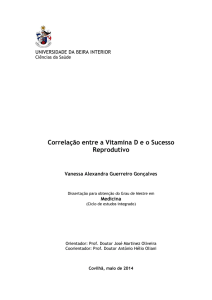Correlação entre a Vitamina D e o Sucesso Reprodutivo