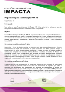 Preparatório para a Certificação PMP V5