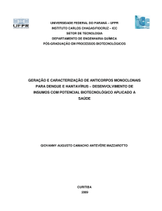 geração e caracterização de anticorpos monoclonais para