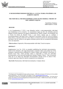 o microempreendedor individual a luz da teoria poliédrica de