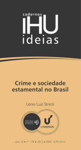 Crime e sociedade estamental no Brasil