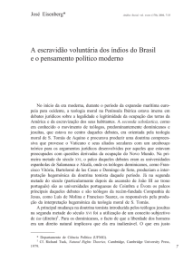 A escravidão voluntária dos índios do Brasil e o