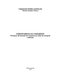 Processo de Decisão de Compras em sites de compras coletivas